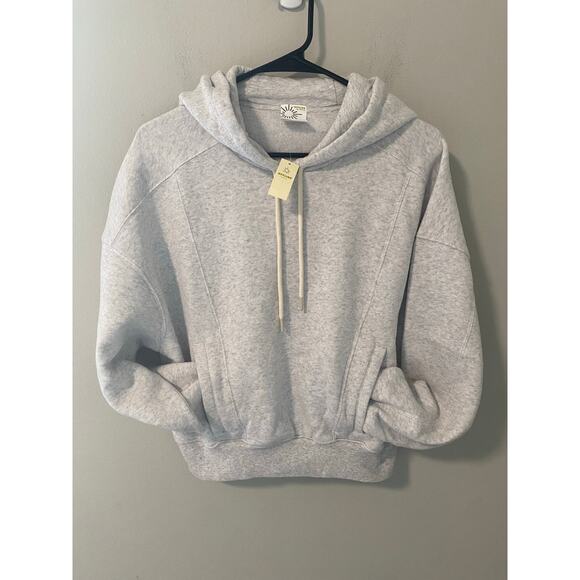 New OFFLINE by Aerie Cloud Fleece Hoodie, Light Gray Size Small - Picture 1 of 4